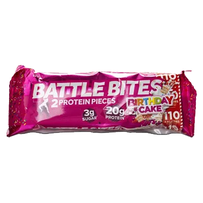 Battle Snacks Battle Bites Birthday Cake Protein Bar
