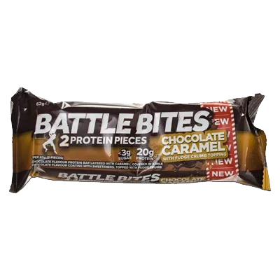Battle Snacks Battle Bites Chocolate Caramel Protein Bar