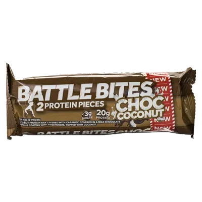 Battle Snacks Battle Bites Chocolate Coconut Protein Bar