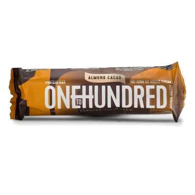 One To Hundred Almond Cacao Protein Bar
